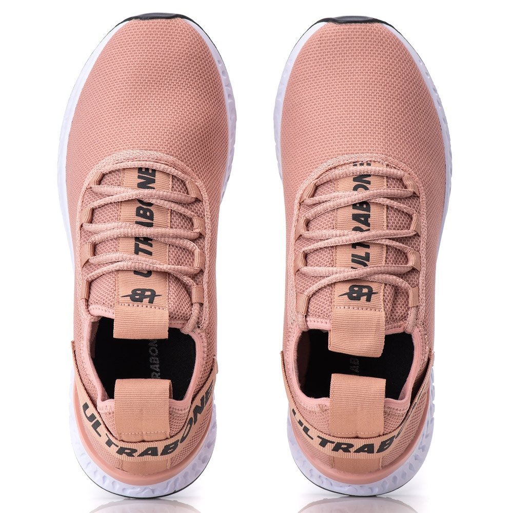 Tênis Feminino Academia Esporte Corrida Caminhada Ultrabone Leve Nude 7