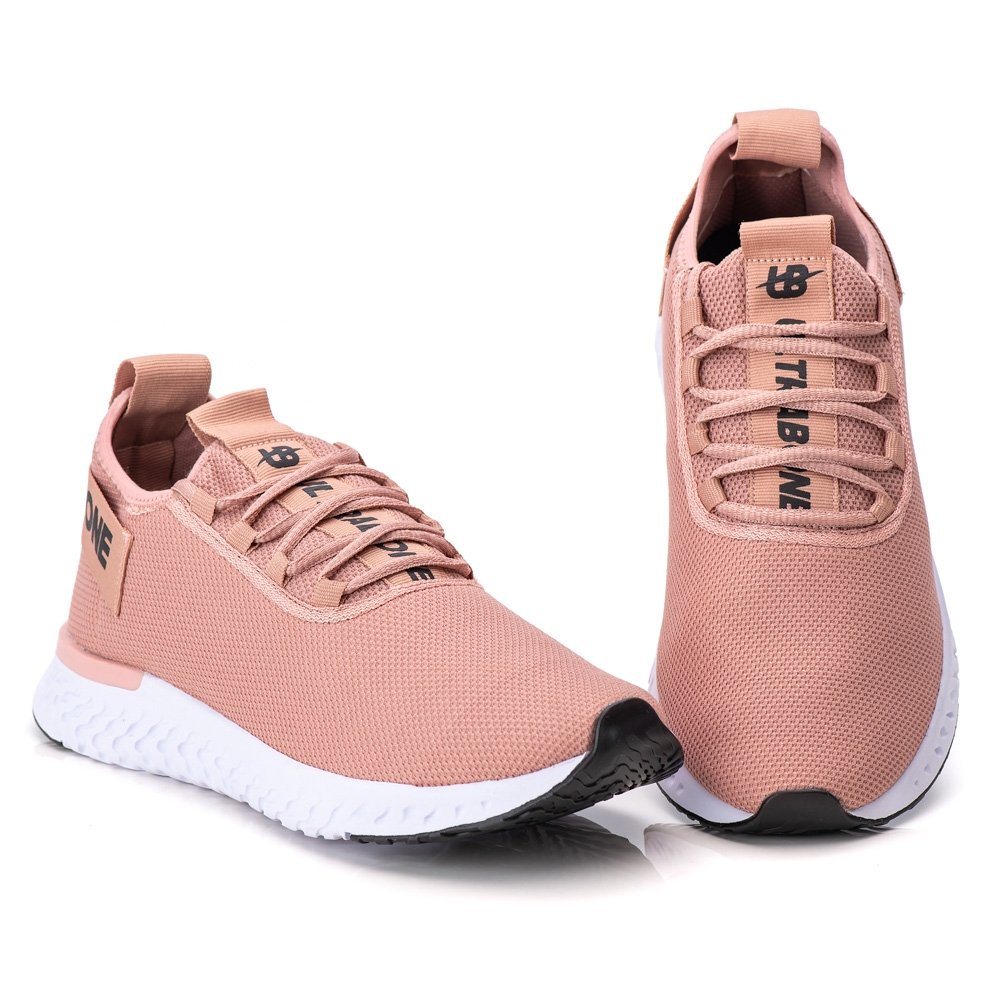 Tênis Feminino Academia Esporte Corrida Caminhada Ultrabone Leve Nude 8