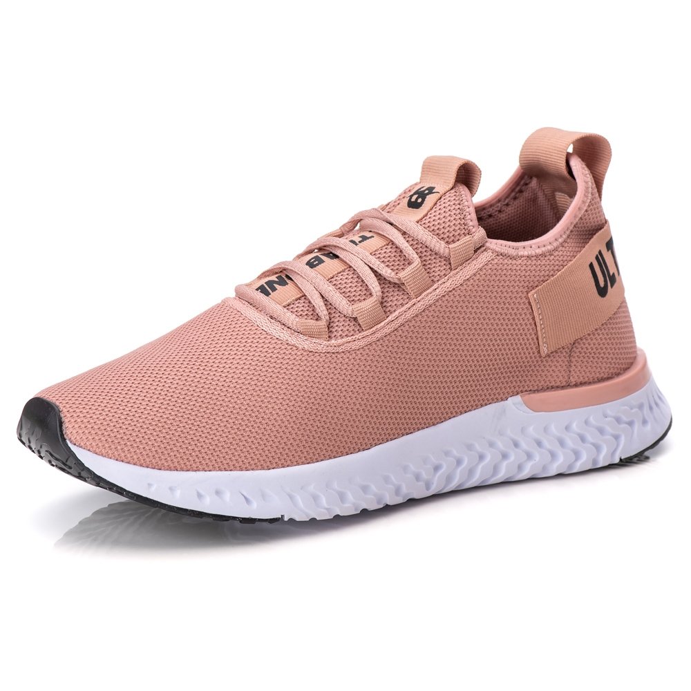 Tênis Feminino Academia Esporte Corrida Caminhada Ultrabone Leve Nude 10