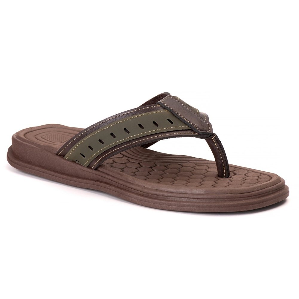 Chinela Masculina Casual Conforto Premium Café Café 3