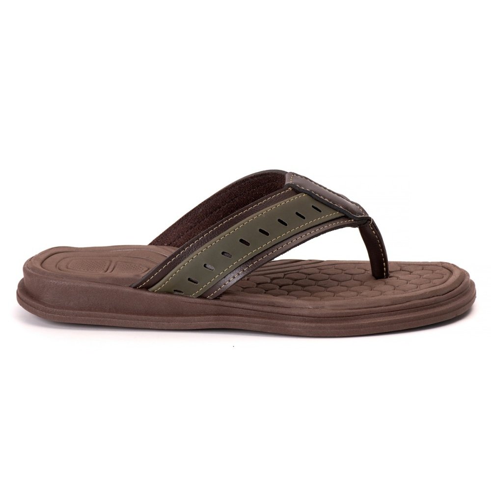 Chinela Masculina Casual Conforto Premium Café Café 4