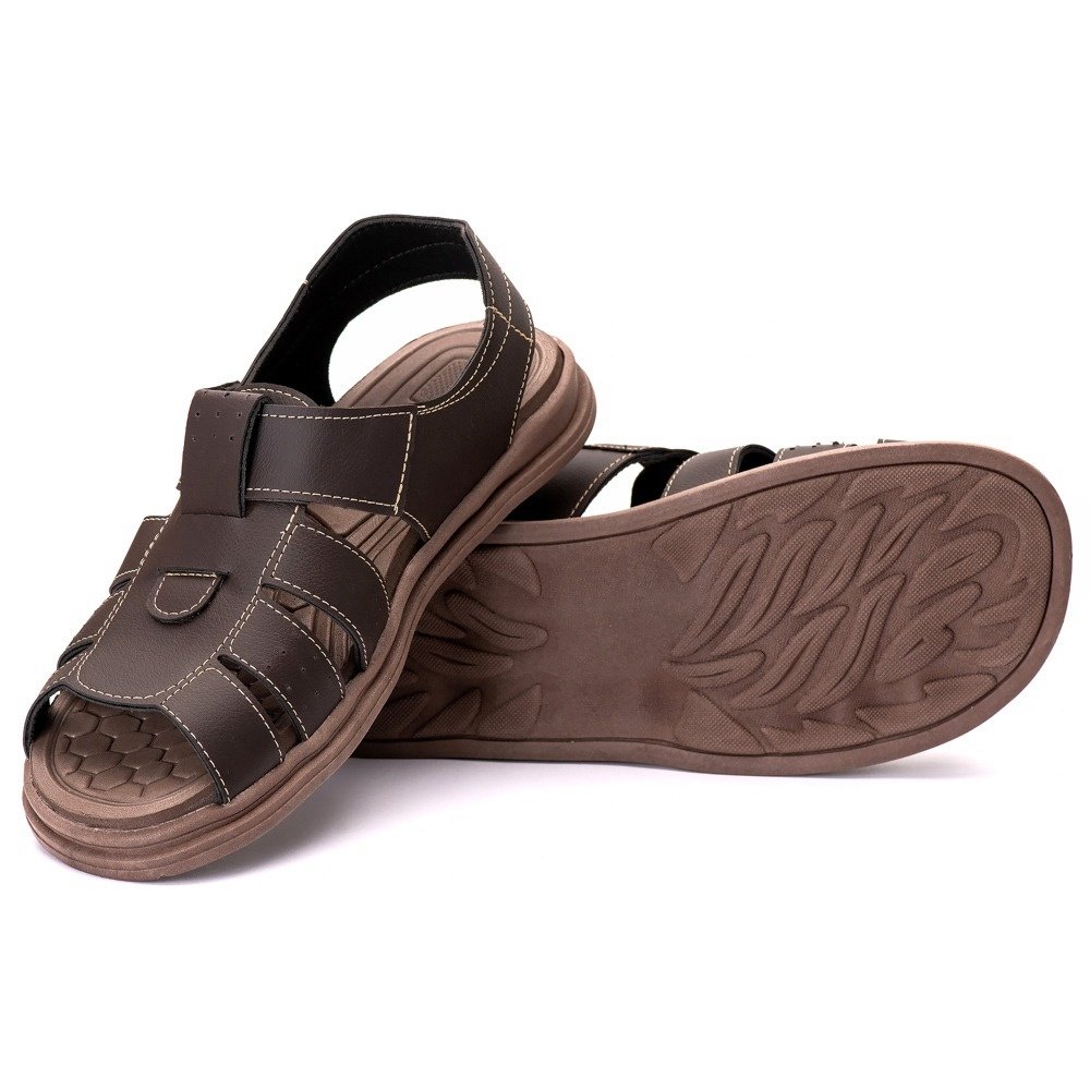 Sandália Masculina Casual Conforto Premium Café Café 2