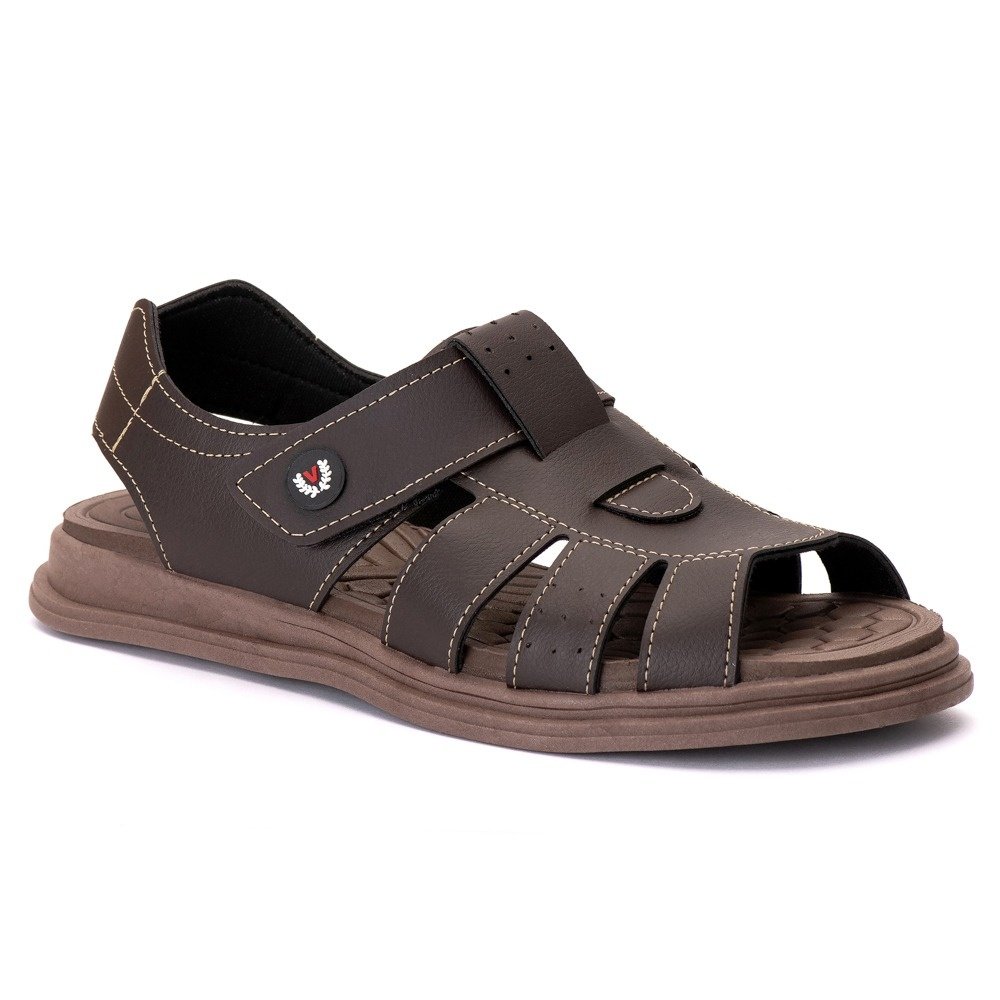 Sandália Masculina Casual Conforto Premium Café Café 3