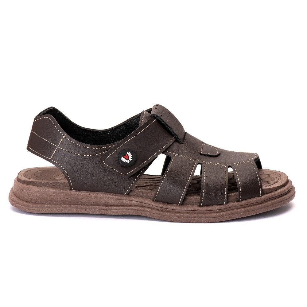 Sandália Masculina Casual Conforto Premium Café Café 4
