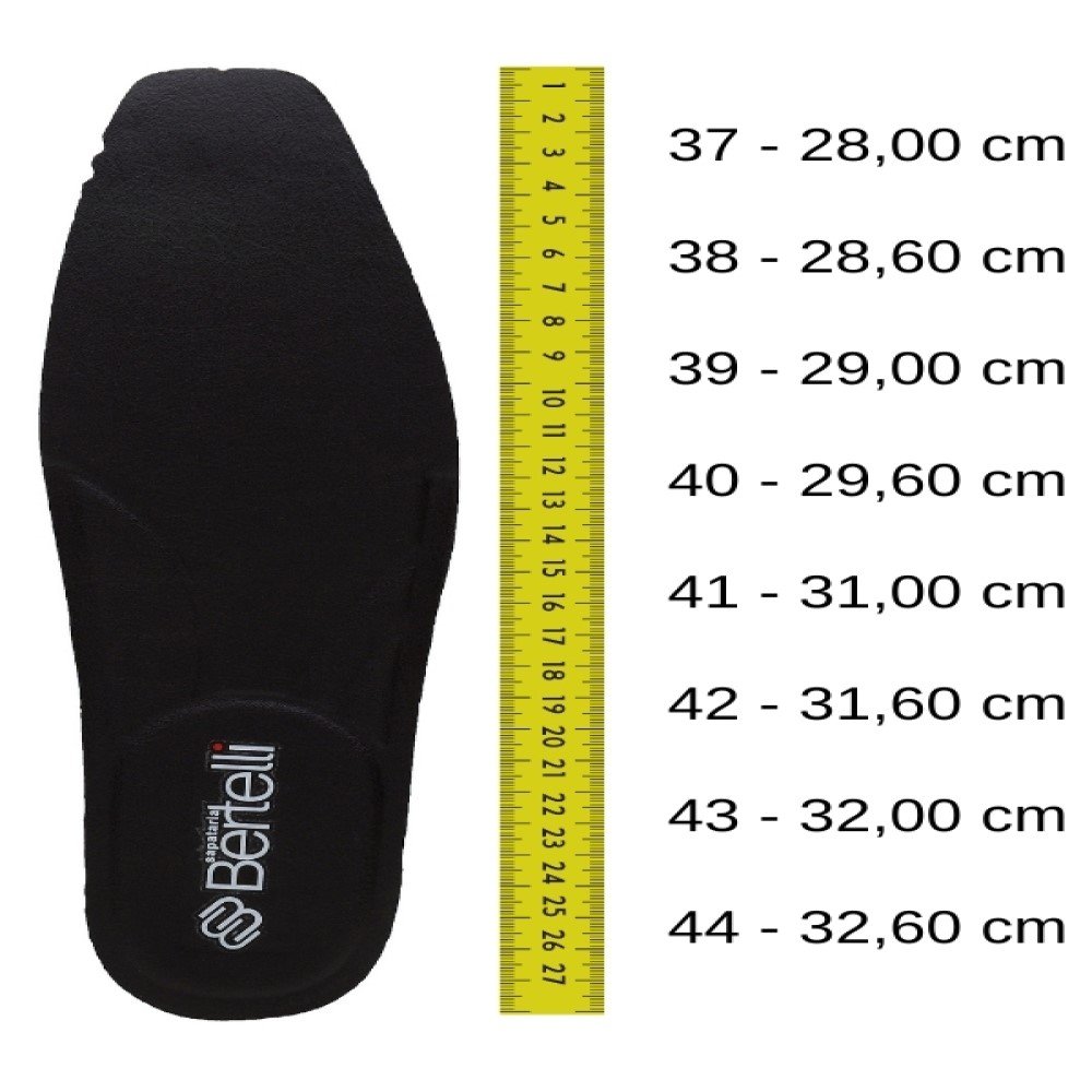 Sapato Casual Sapataria Bertelli Liso com Gravata Masculino 2159 Preto 4