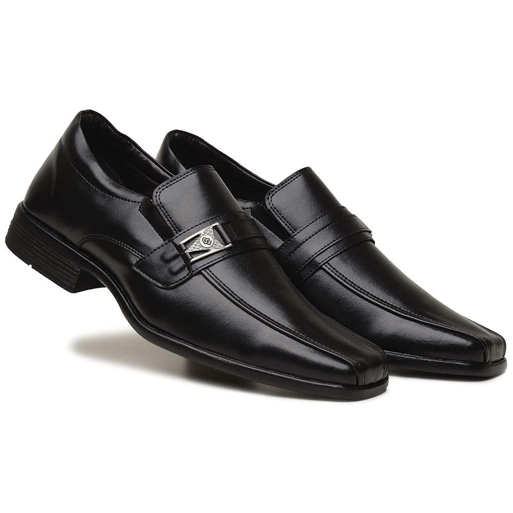 Sapato Social Sapataria Bertelli sem Cadarço Masculino 2159 Preto 3