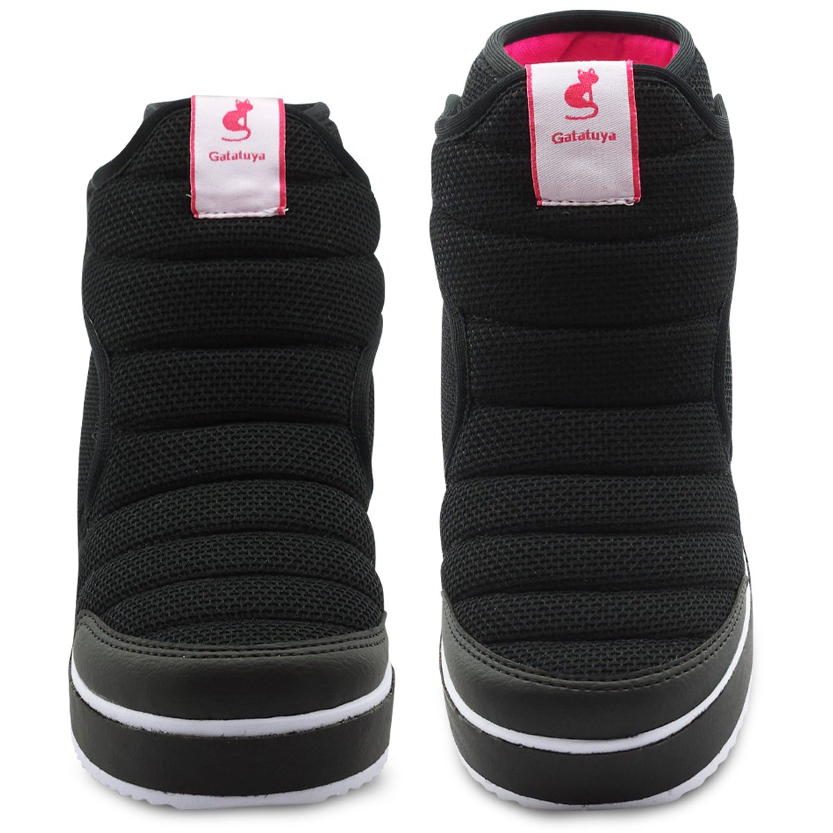 Kit Bota Infantil Com Bolsa Menina Gatatuya Poliéster Preto Preto 4