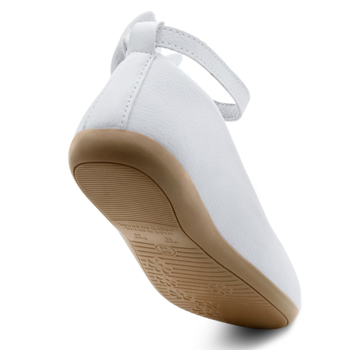 Kit Sapatilha Infantil Menina Boneca Gatatuya Com Bolsa Laço Feminina Branca Branco 4