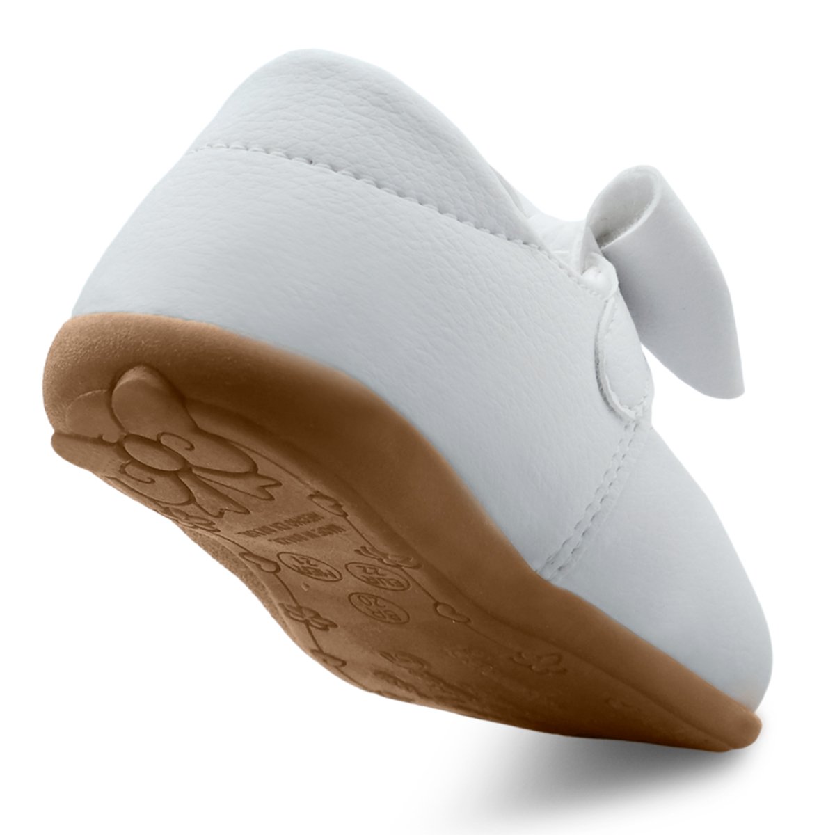 Sapatilha Infantil Menina Boneca Gatatuya Laço Bebê Branca Branco 4