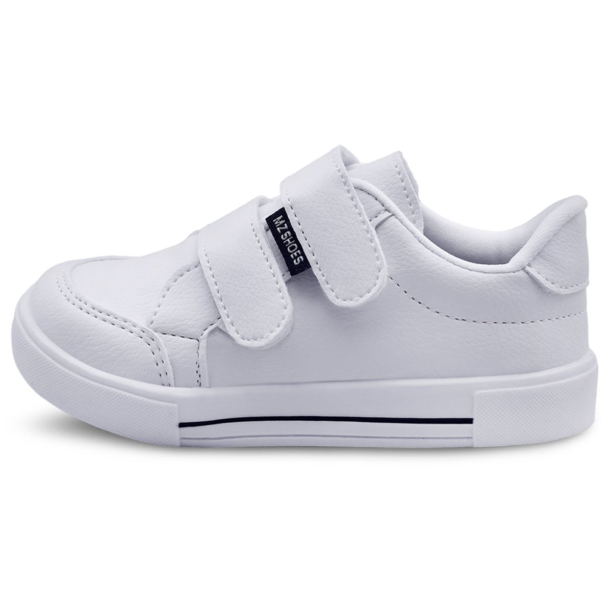 Tênis Infantil Menino Escolar Casual Masculino Leve Gatatuya Branco Branco 3