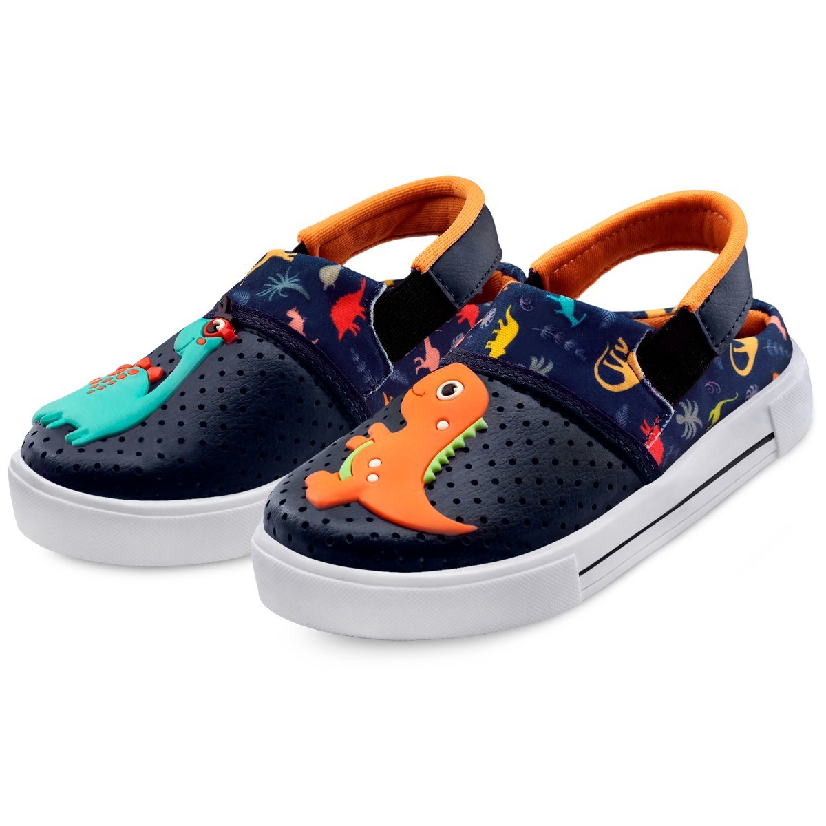 Sandália Babuche Infantil Menino Dinossauros Gatatuya Azul 3