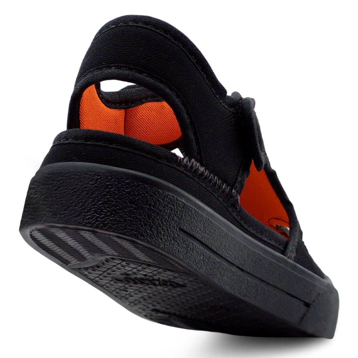 Sandália Papete Infantil Menino Casual Masculina Preta/Laranja  Gatatuya Preto 4