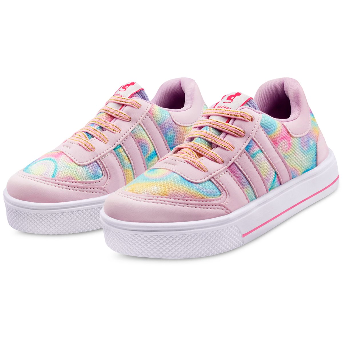 Tênis Infantil Menina Calce Fácil Feminino Conforto Gatatuya Colorido Multicores 1