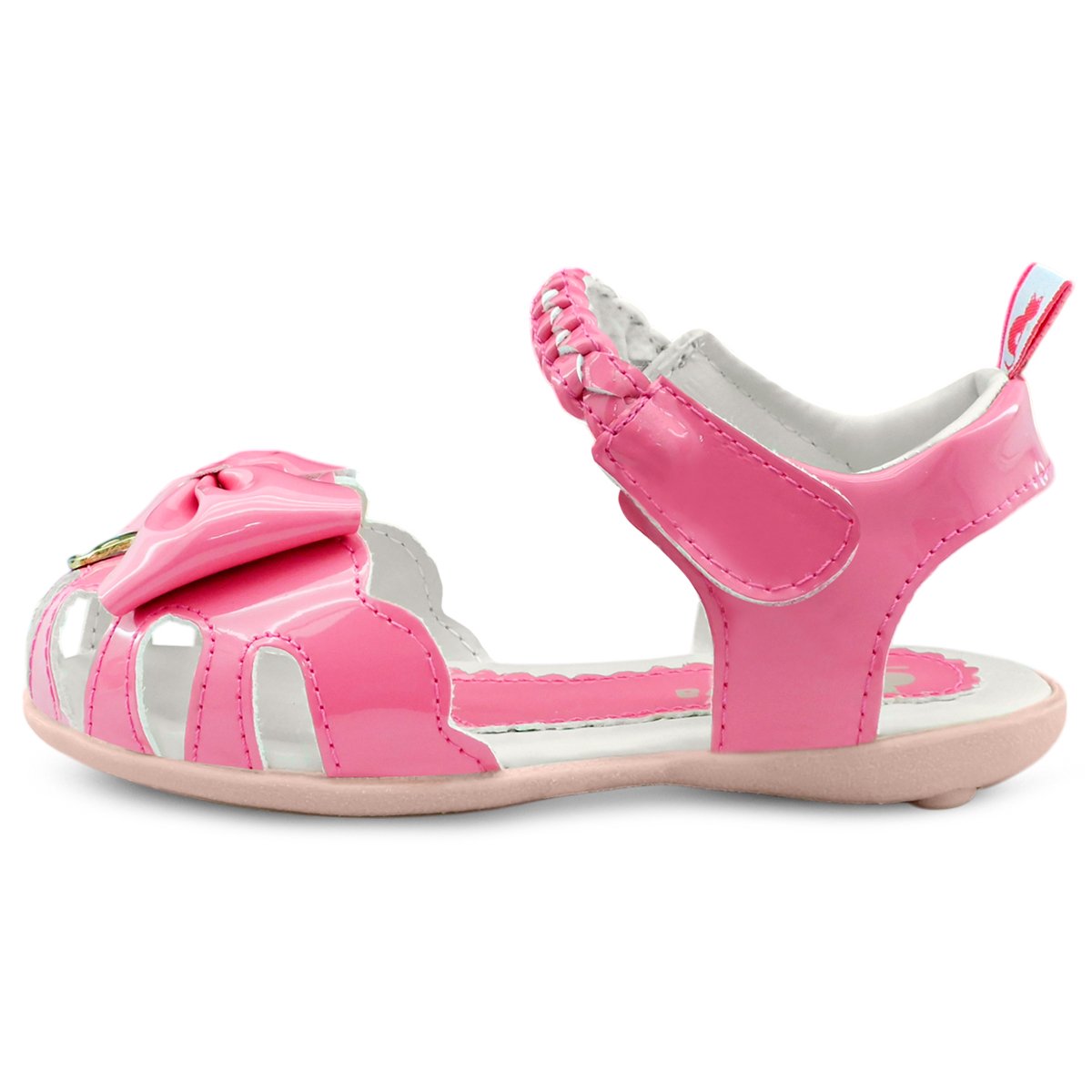 Sandália Feminina Infantil Menina Laço Pink Gatatuya Rosa 3