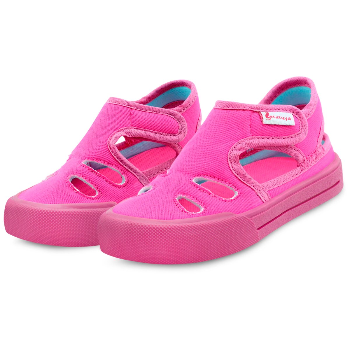 Sandália Papete Infantil Menina Casual Feminina Pink/Azul Gatatuya Rosa 1