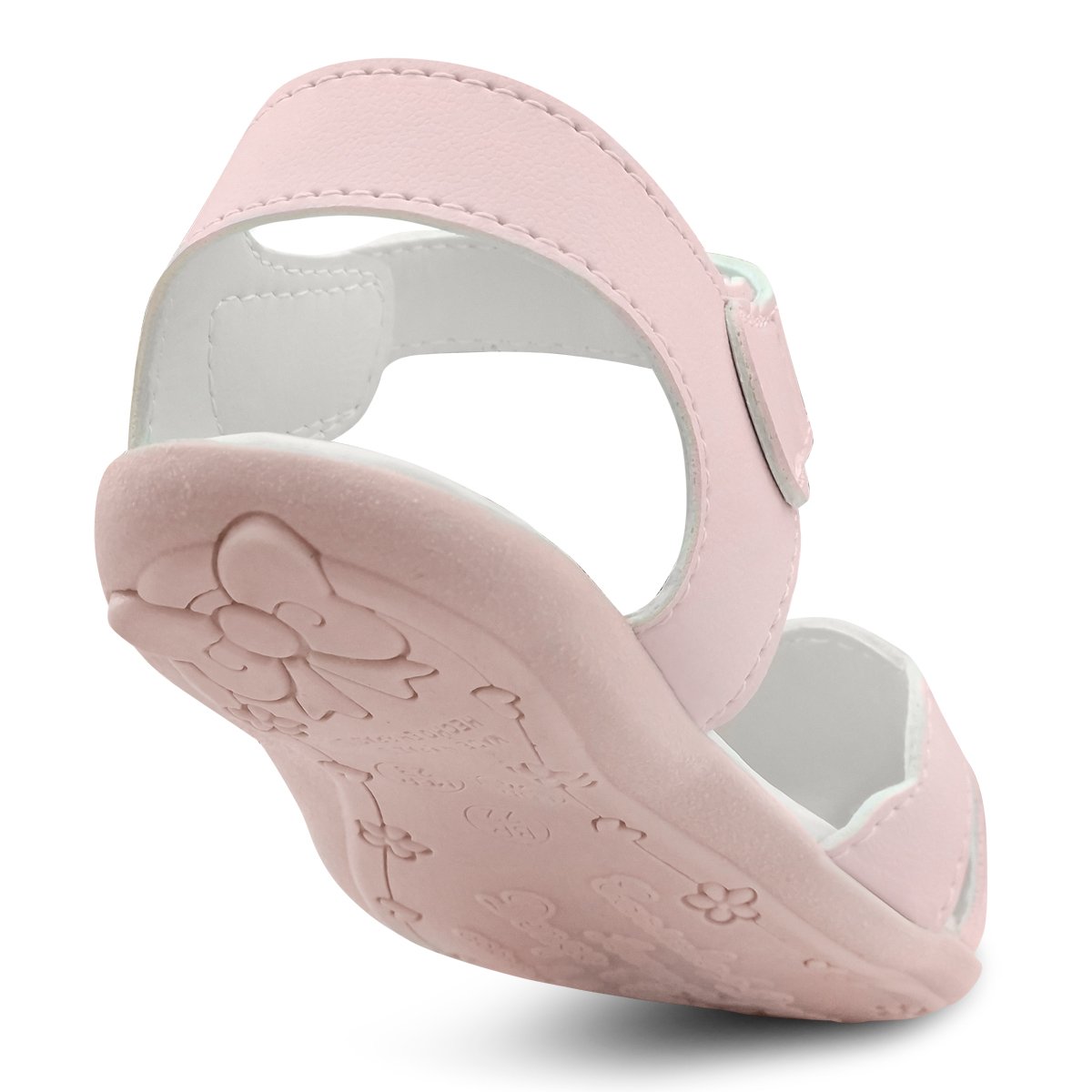 Kit Sandália Feminina Infantil Menina Coração Com Bolsa Rosa Pérolas Gatatuya Rosa 4