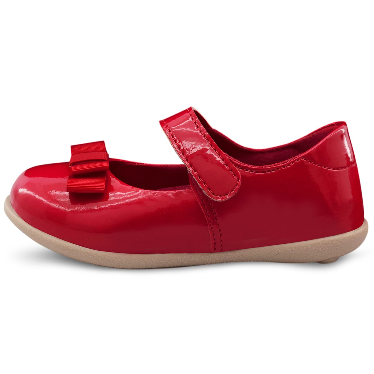 Sapatilha Infantil Bebê Menina Sapatinho Laço Vermelha Gatatuya Vermelho 3