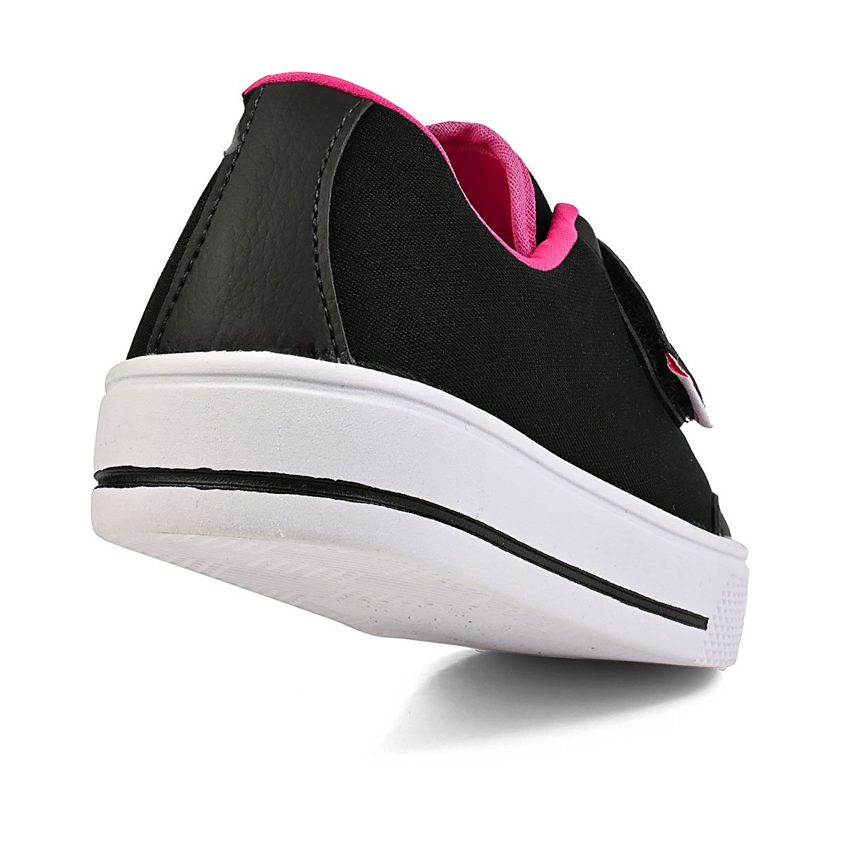 Tênis Infantil Feminino Conforto Escolar Rosa/Coração Gatatuya Preto/Pink 5