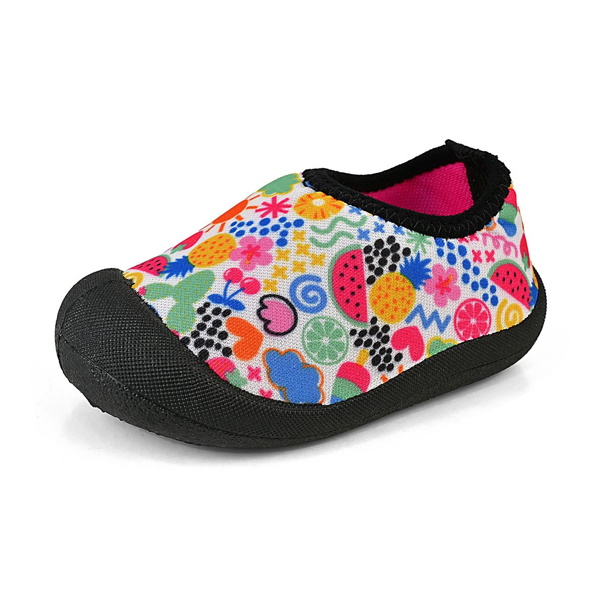 Sapameia Infantil Bebê Menina Branco/Colorido Antiderrapante Gatatuya Multicores 6