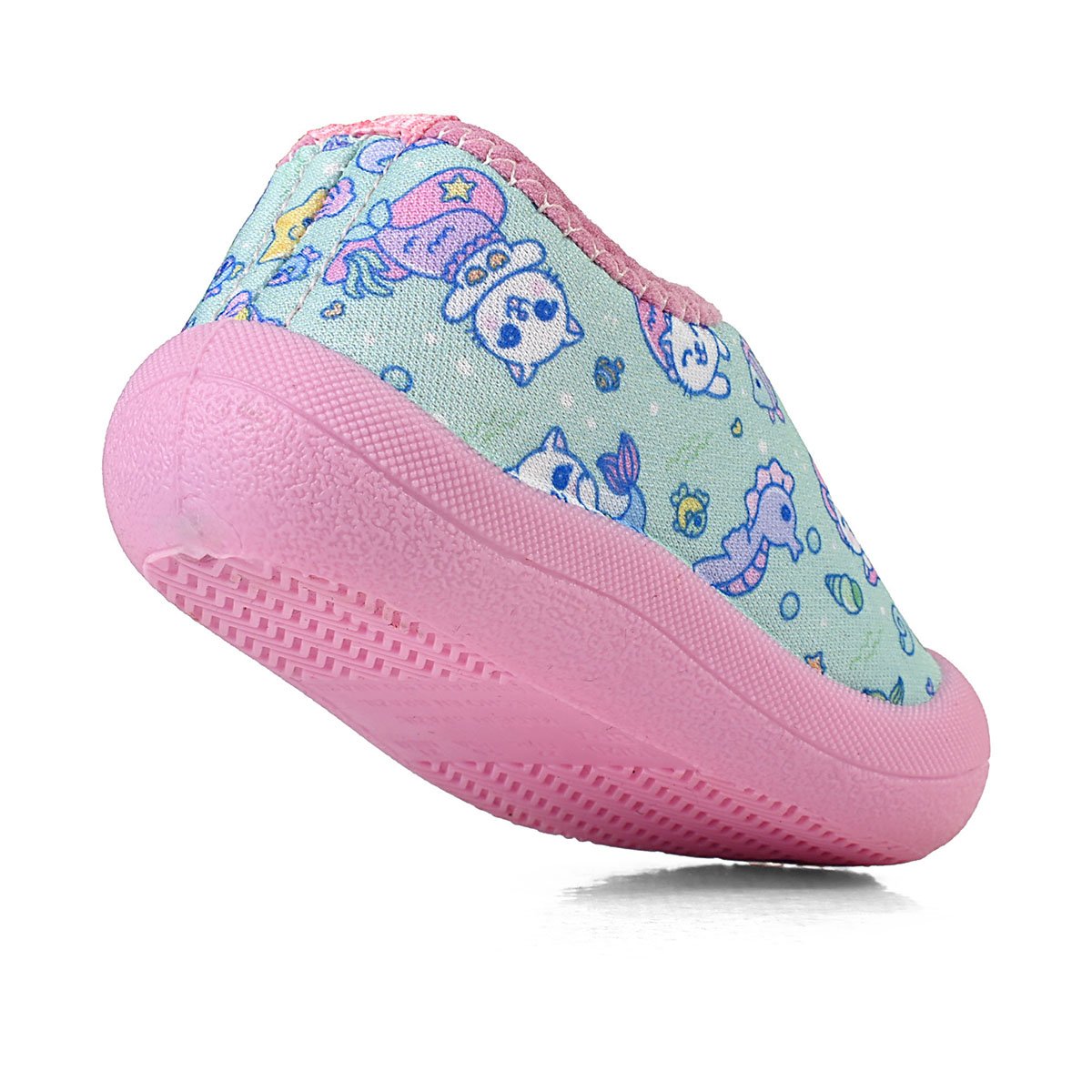 Sapameia Infantil Bebê Menina Azul/Sereia Antiderrapante Gatatuya Verde 5