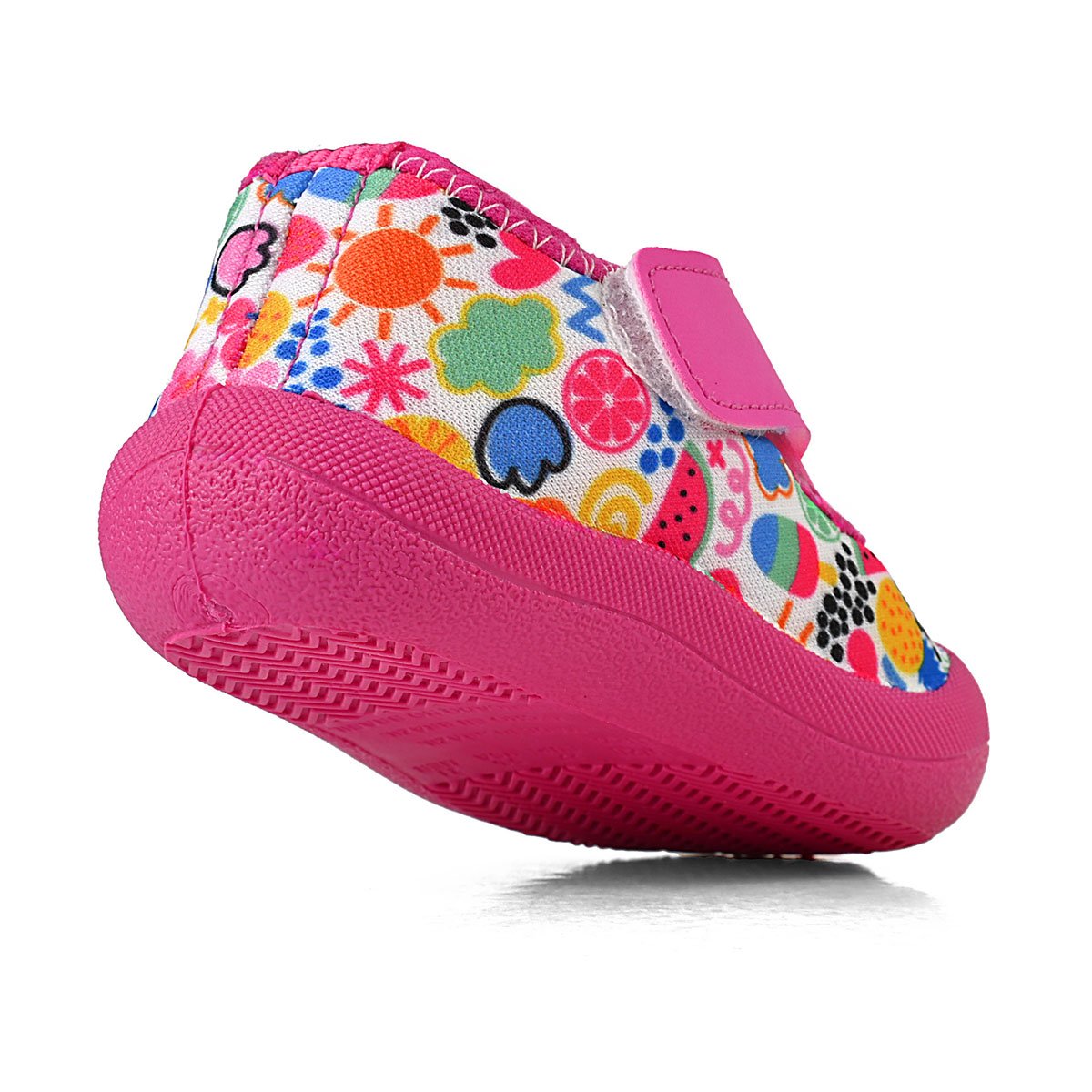 Sapameia Infantil Bebê Menina Pink/Colorido Enfeite Antiderrapante Gatatuya Rosa 6