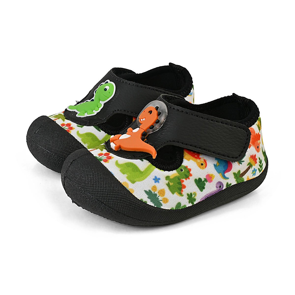 Sapameia Infantil Bebê Menino Verde/Preto Dinossauro Enfeite Antiderrapante Gatatuya