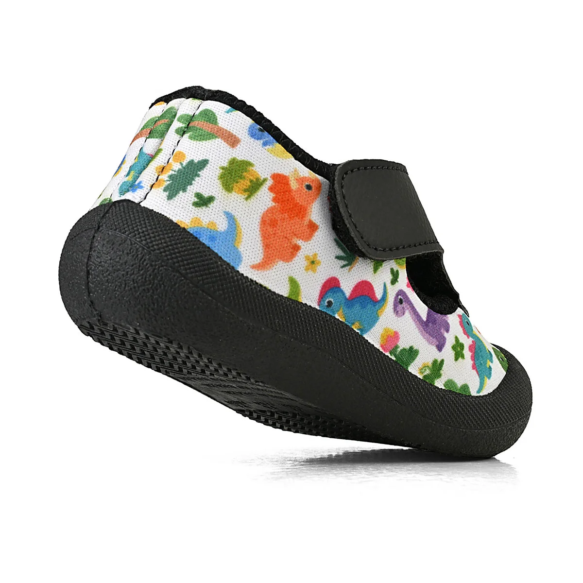 Sapameia Infantil Bebê Menino Verde/Preto Dinossauro Enfeite Antiderrapante Gatatuya Branco/Preto 5