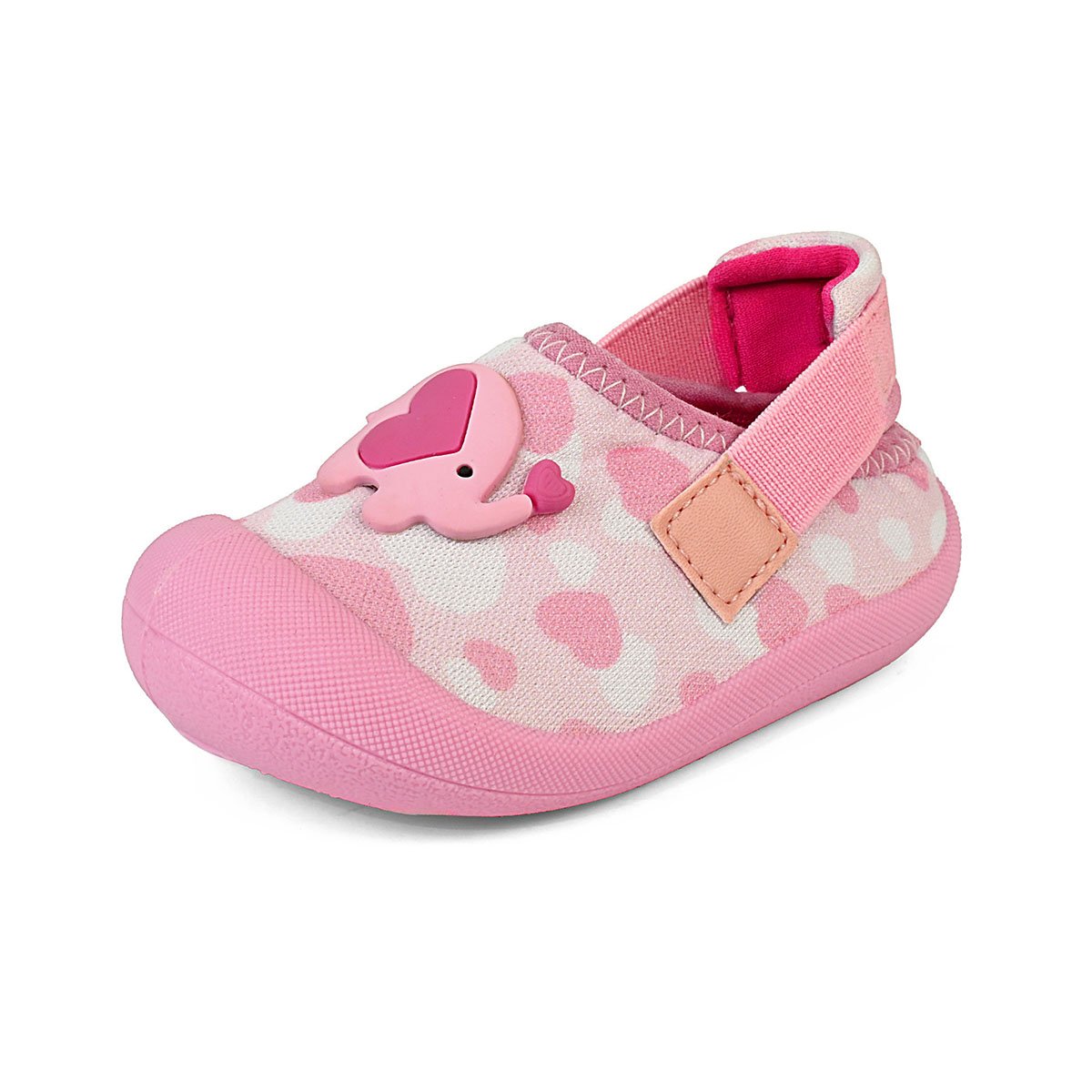 Sapatinho Babuche Bebê Infantil Conforto Slip On Menina Verão Rosa/Elefante Gatatuya Rosa 4