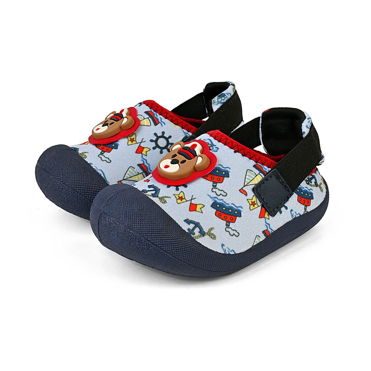 Babuche Slip On Bebê Menino Sapatinho Infantil Confortável Azul Marinheiro Gatatuya Azul 3