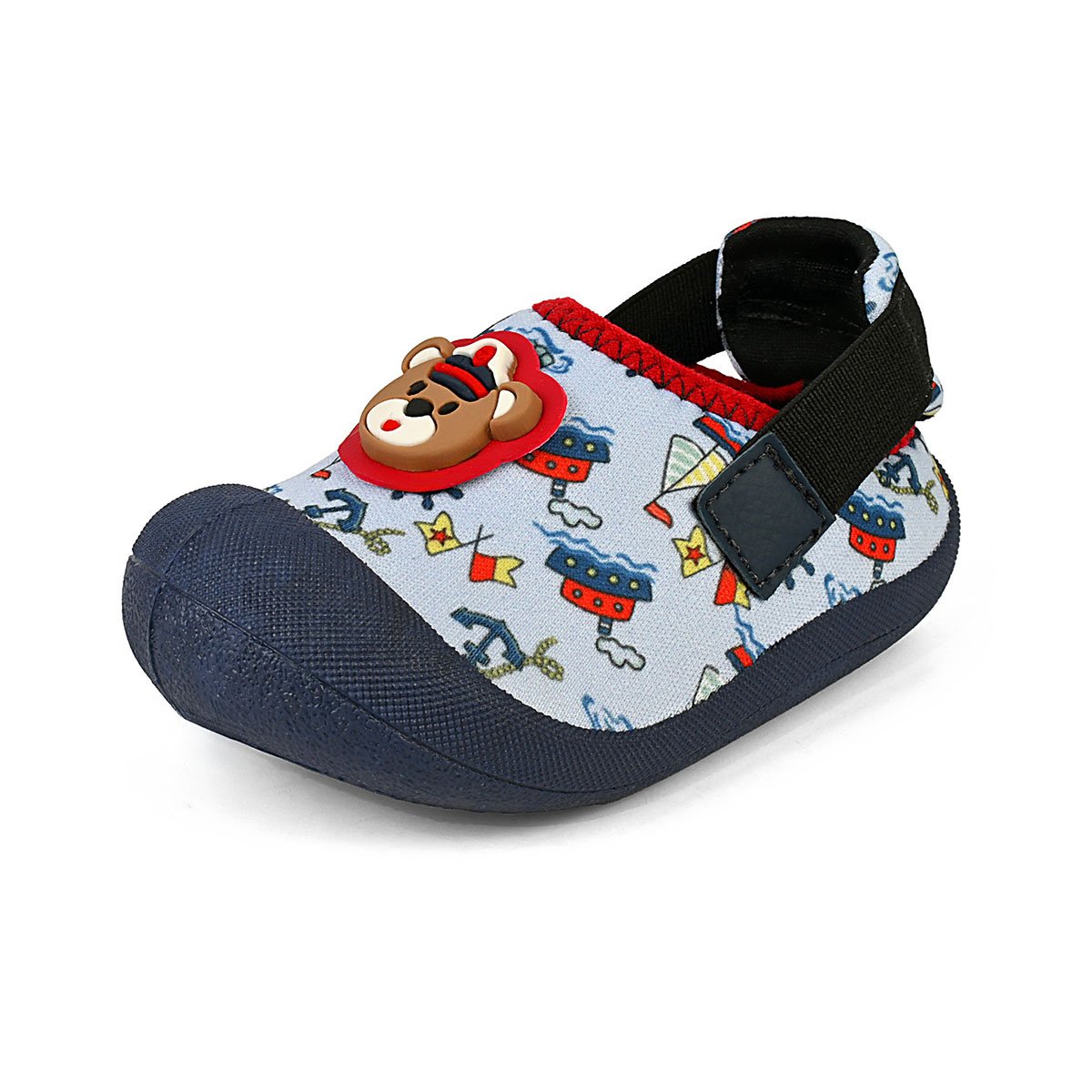 Babuche Slip On Bebê Menino Sapatinho Infantil Confortável Azul Marinheiro Gatatuya Azul 5