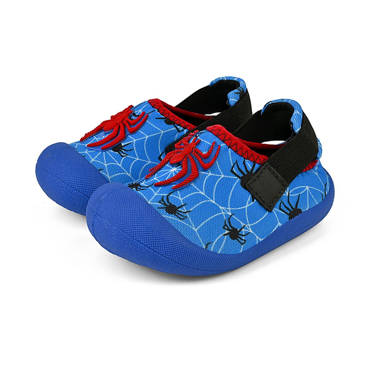 Sapatinho Menino Slip On Bebê Babuche Infantil Confortável Praia/Piscina Azul Aranha Gatatuya Azul 2