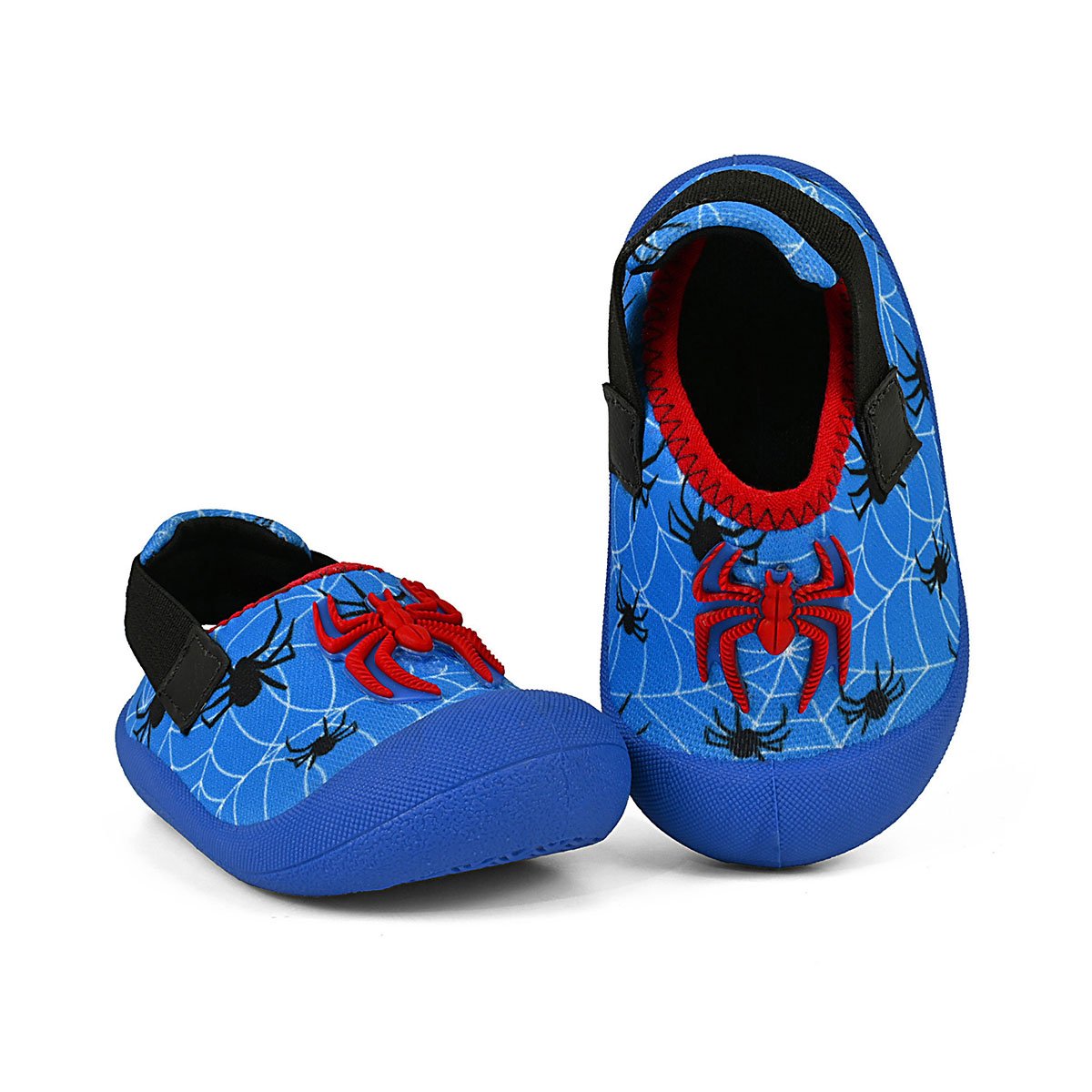 Sapatinho Menino Slip On Bebê Babuche Infantil Confortável Praia/Piscina Azul Aranha Gatatuya Azul 4