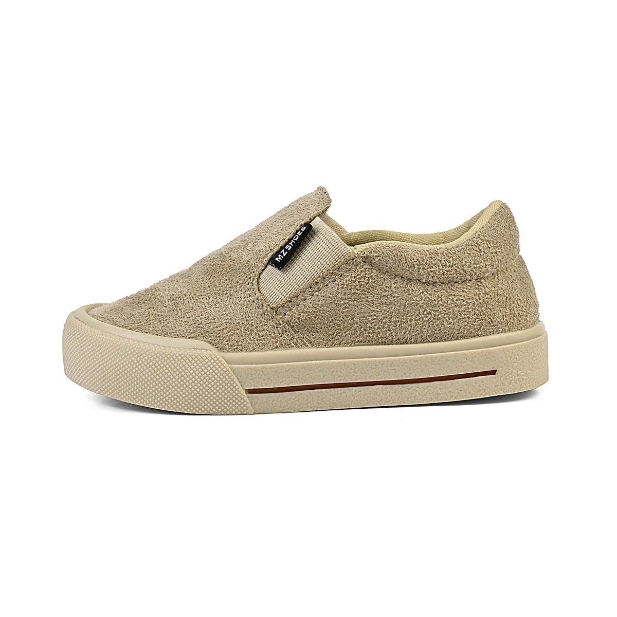 Tênis Mocassim Infantil Casual Menino Slip On Escolar Marfim Gatatuya Bege 3