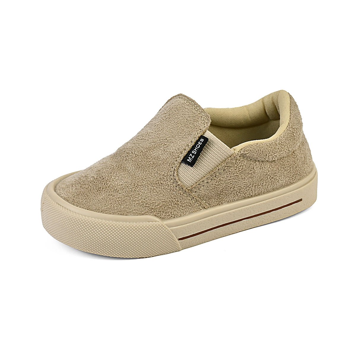 Tênis Mocassim Infantil Casual Menino Slip On Escolar Marfim Gatatuya Bege 4