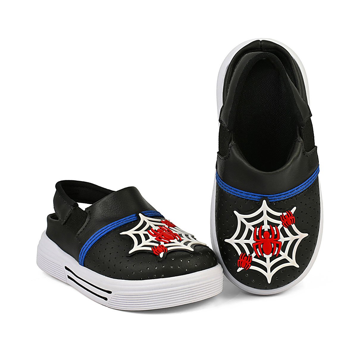 Babuche Menino com Enfeite de Aranha Calçado Infantil Confortável Antiderrapante Gatatuya