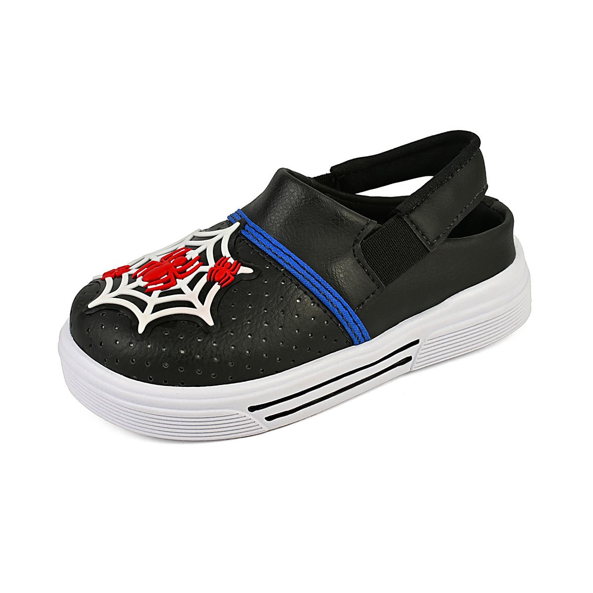 Babuche Menino com Enfeite de Aranha Calçado Infantil Confortável Antiderrapante Gatatuya Preto 4