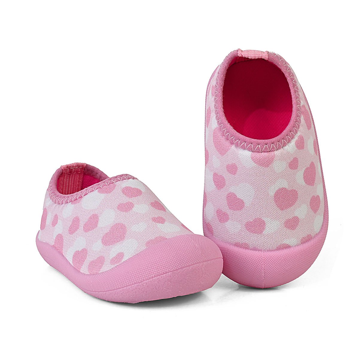 Sapameia Infantil Bebê Menina Rosa Coração Antiderrapante Gatatuya Rosa 3