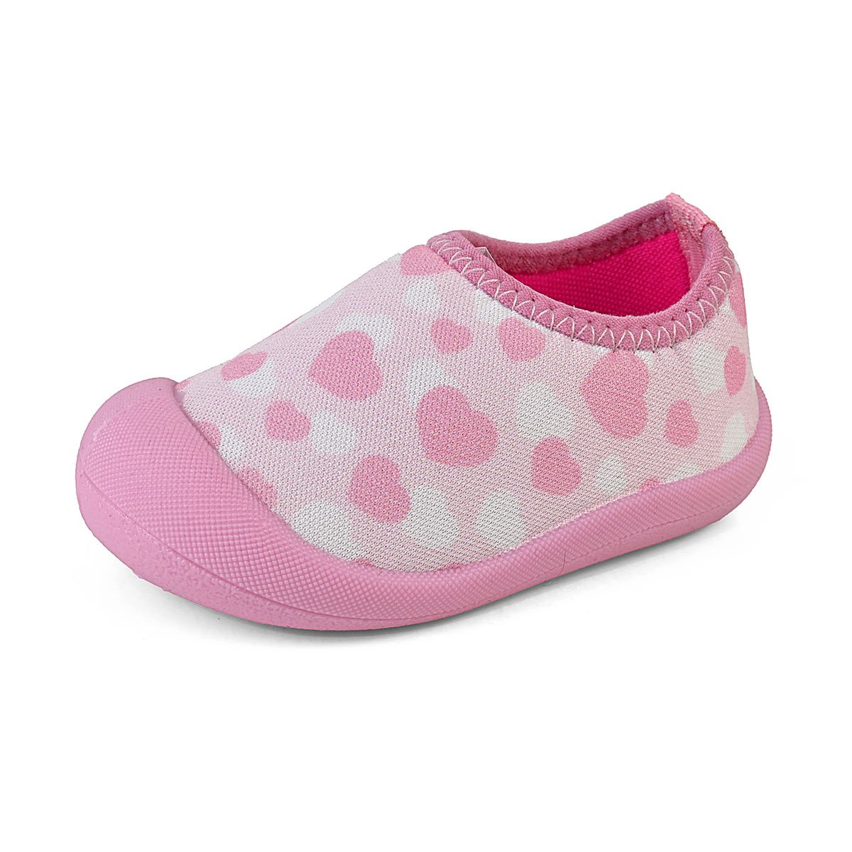 Sapameia Infantil Bebê Menina Rosa Coração Antiderrapante Gatatuya Rosa 6