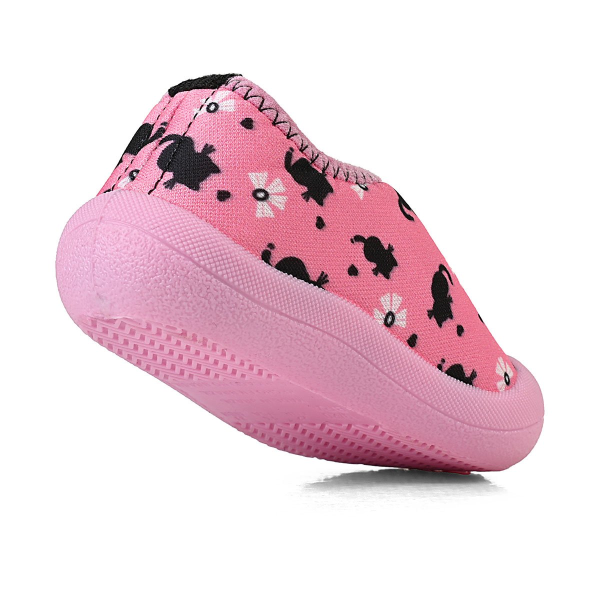 Sapameia Infantil Bebê Menina Rosa/Preto Gatinha Antiderrapante Gatatuya Rosa 5