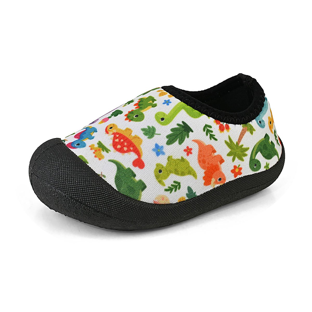 Sapameia Infantil Bebê Menino Verde Dinossauro Antiderrapante Gatatuya Branco 6