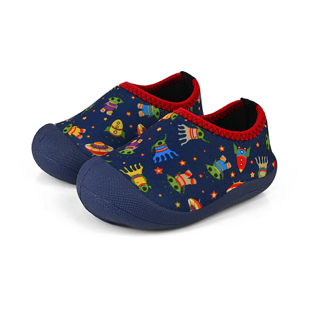 Sapameia Infantil Bebê Menino Azul Marinho Galáxia Antiderrapante Gatatuya