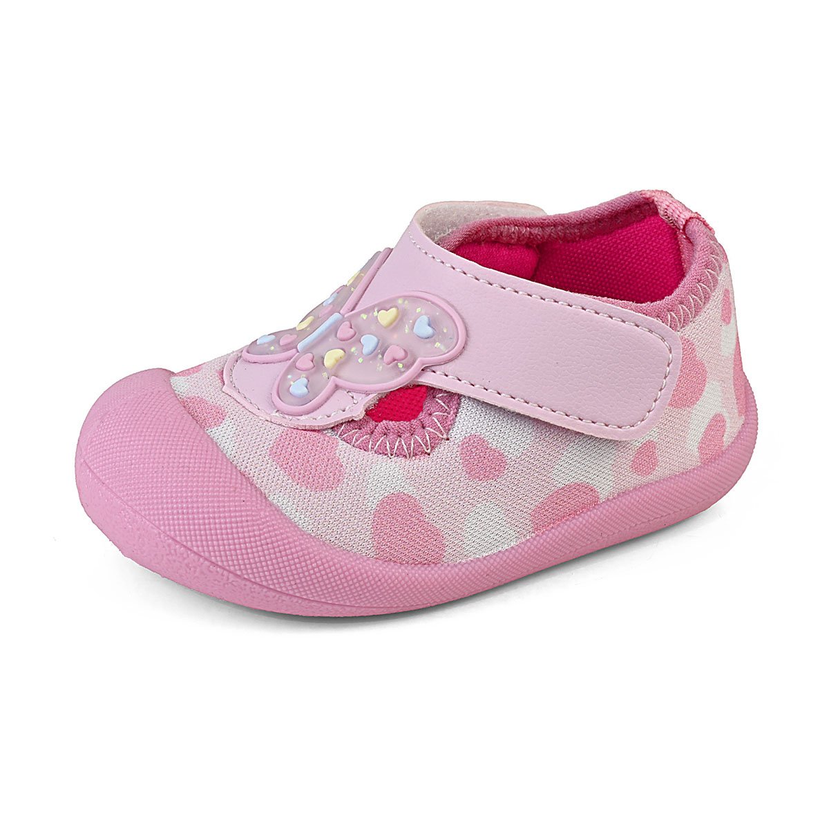 Sapameia Infantil Bebê Menina Rosa Borboleta Gatinho Enfeite Antiderrapante Gatatuya Rosa 6