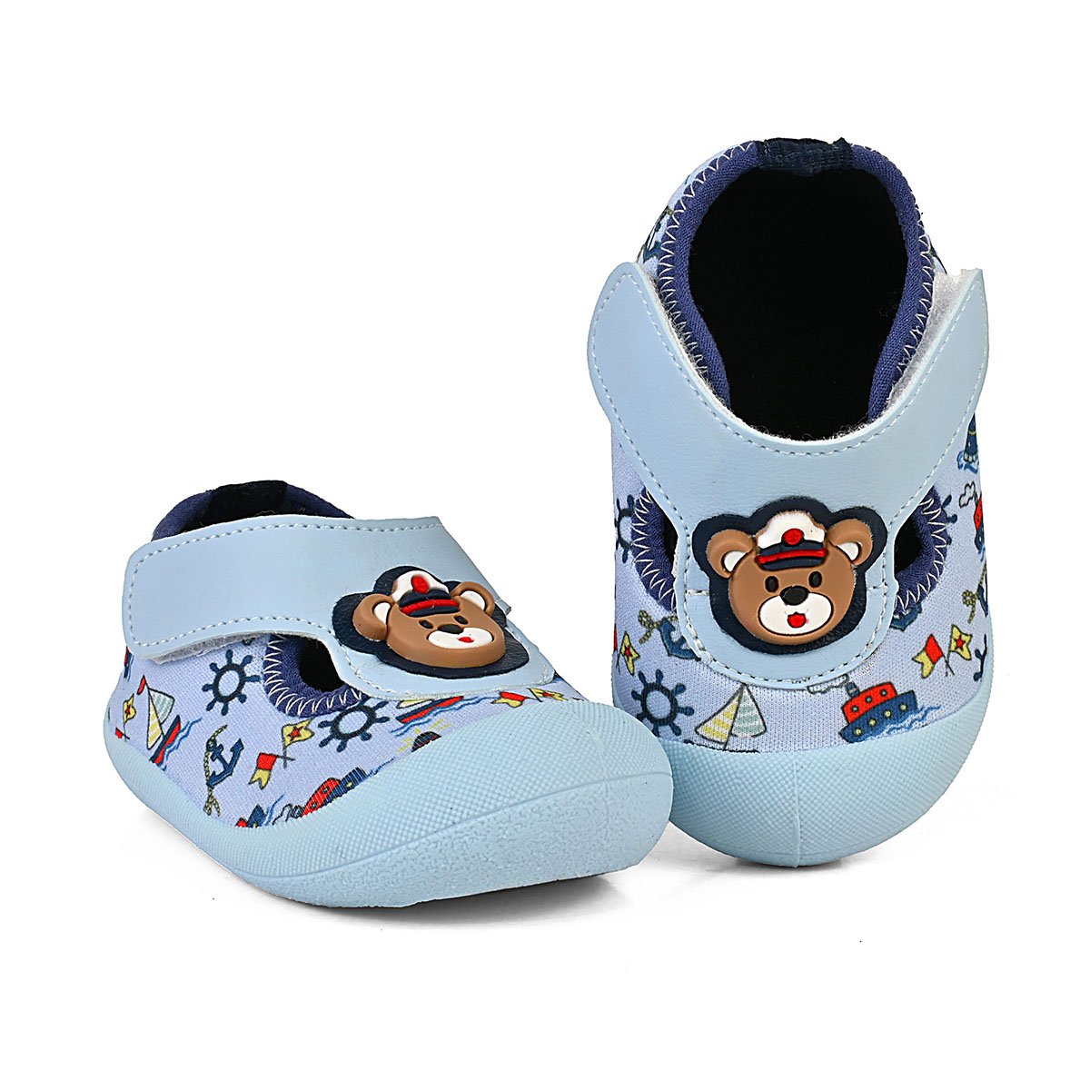 Sapameia Infantil Bebê Menino Azul Marinheiro Enfeite Antiderrapante Gatatuya Azul 3