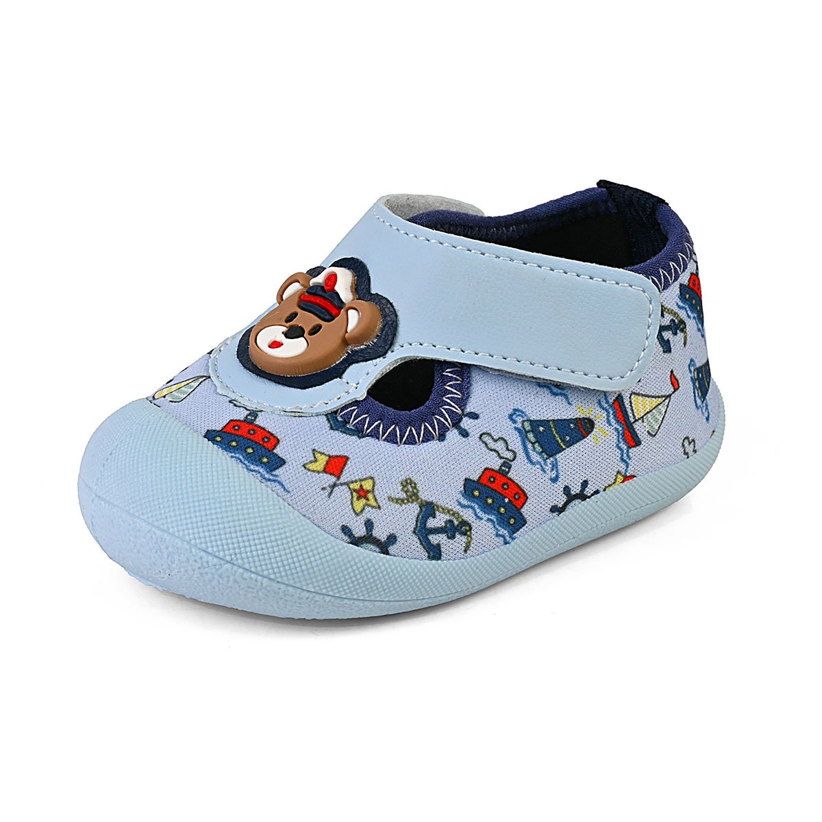 Sapameia Infantil Bebê Menino Azul Marinheiro Enfeite Antiderrapante Gatatuya Azul 6