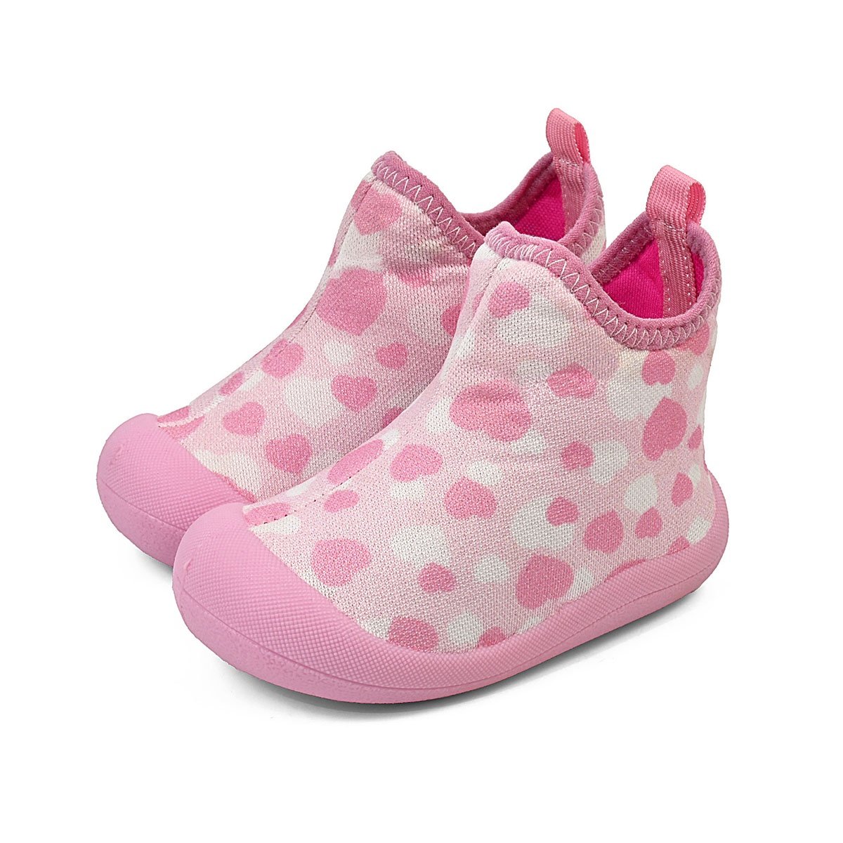 Sapameia Rosa/Coração Infantil Bebê Menina Confortável Cano Alto Casual Gatatuya