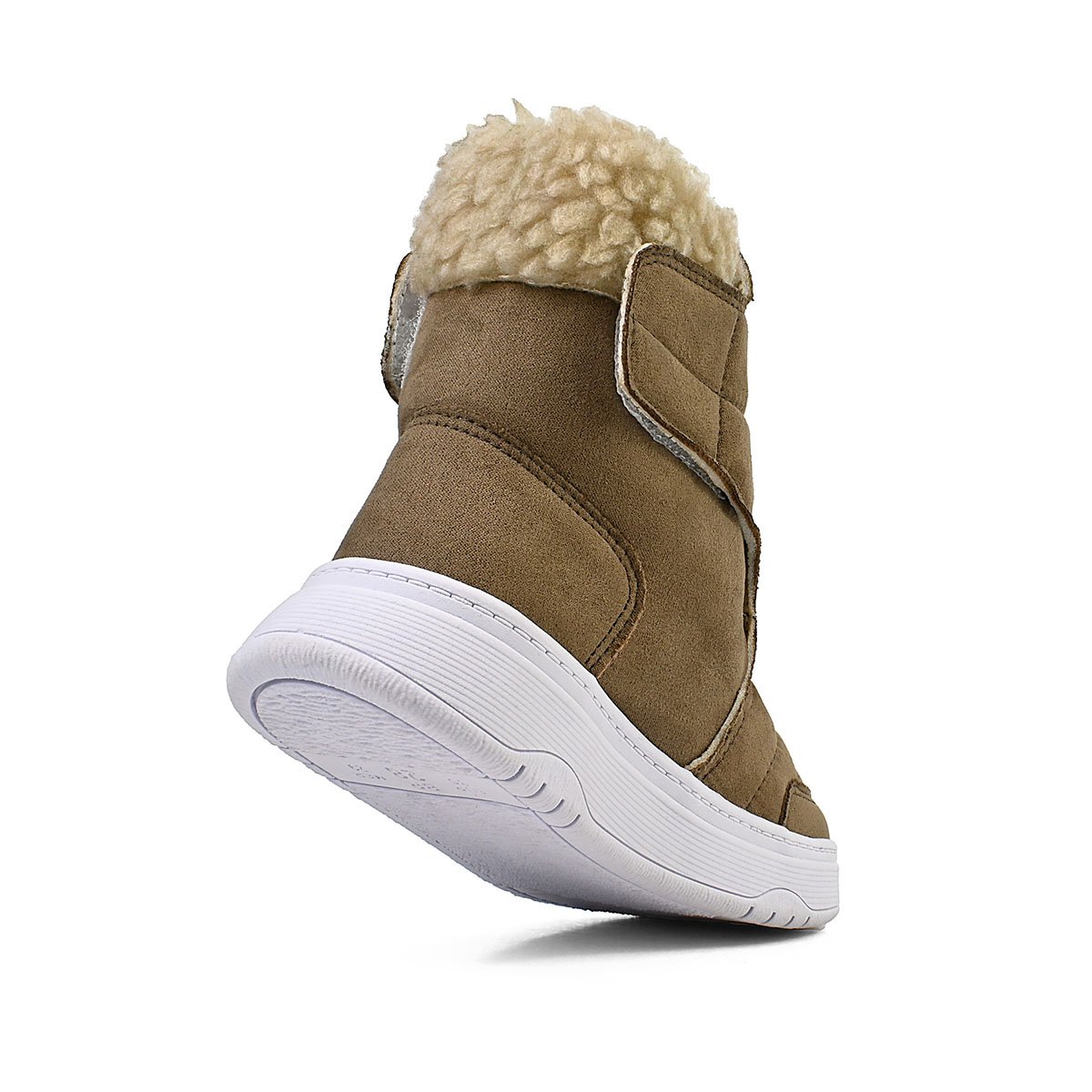 Bota Cano Alto Menina Infantil Inverno Macia Conforto Marrom/Bege Gatatuya Marrom 3