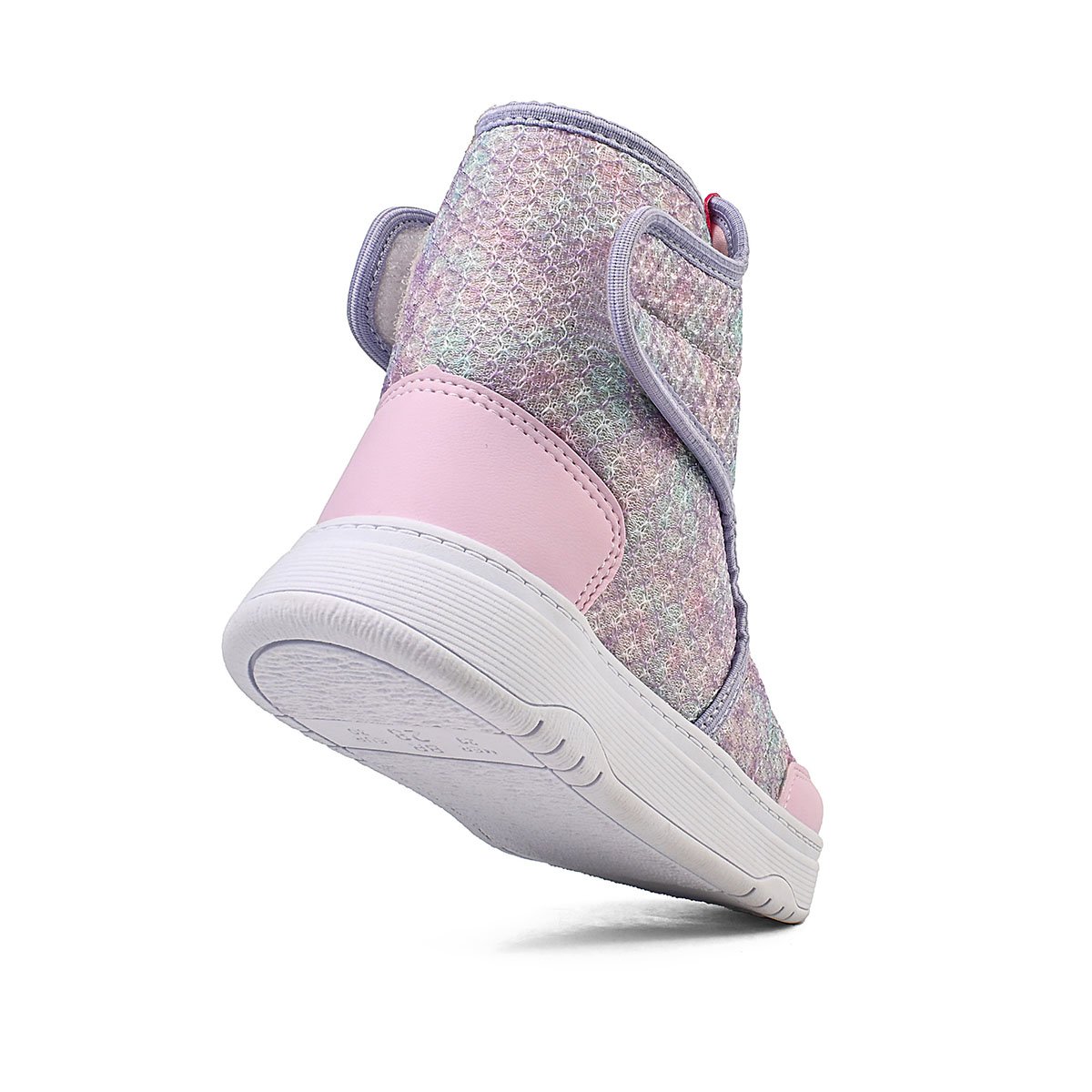 Bota Infantil Menina Cano Alto Inverno Brilho Lilás/Colorida Gatatuya Lilás/Rosa 4