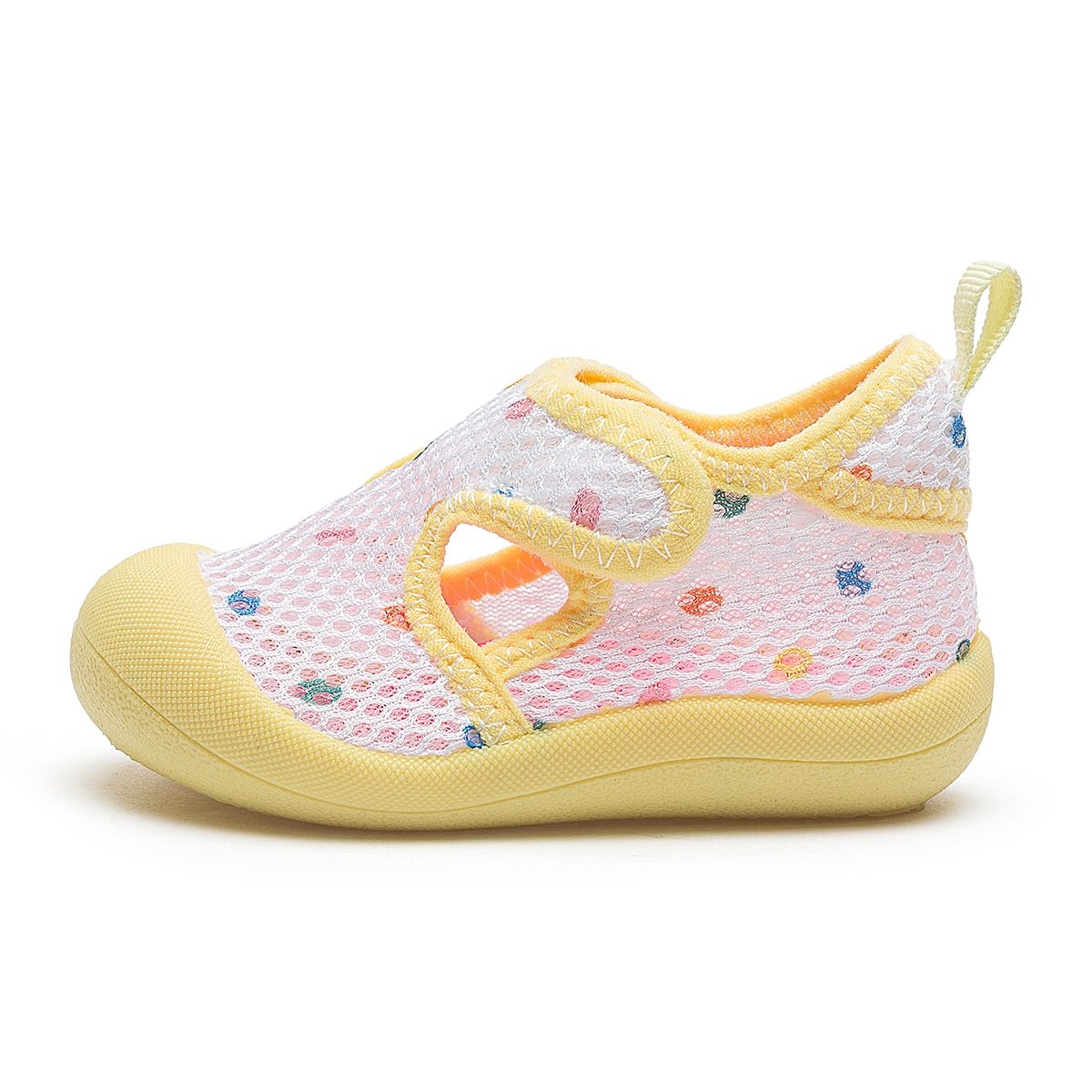 Sandália Antiderrapante Praia Infantil Menina Respirável Branco Amarelo Gatatuya Amarelo 3