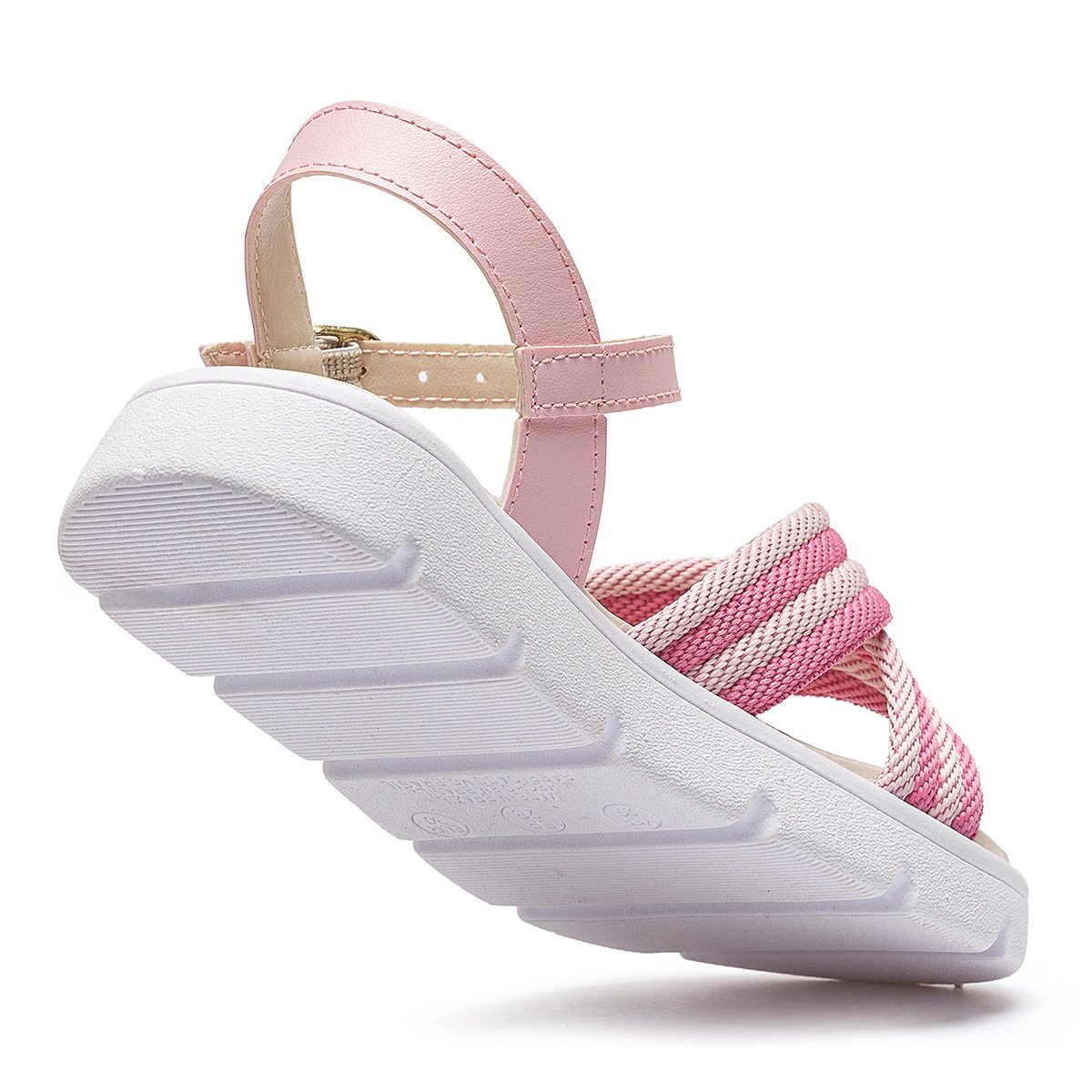 Sandália Infantil Menina Brilho Rosa Pink Confortável Antiderrapante Gatatuya Rosa 5