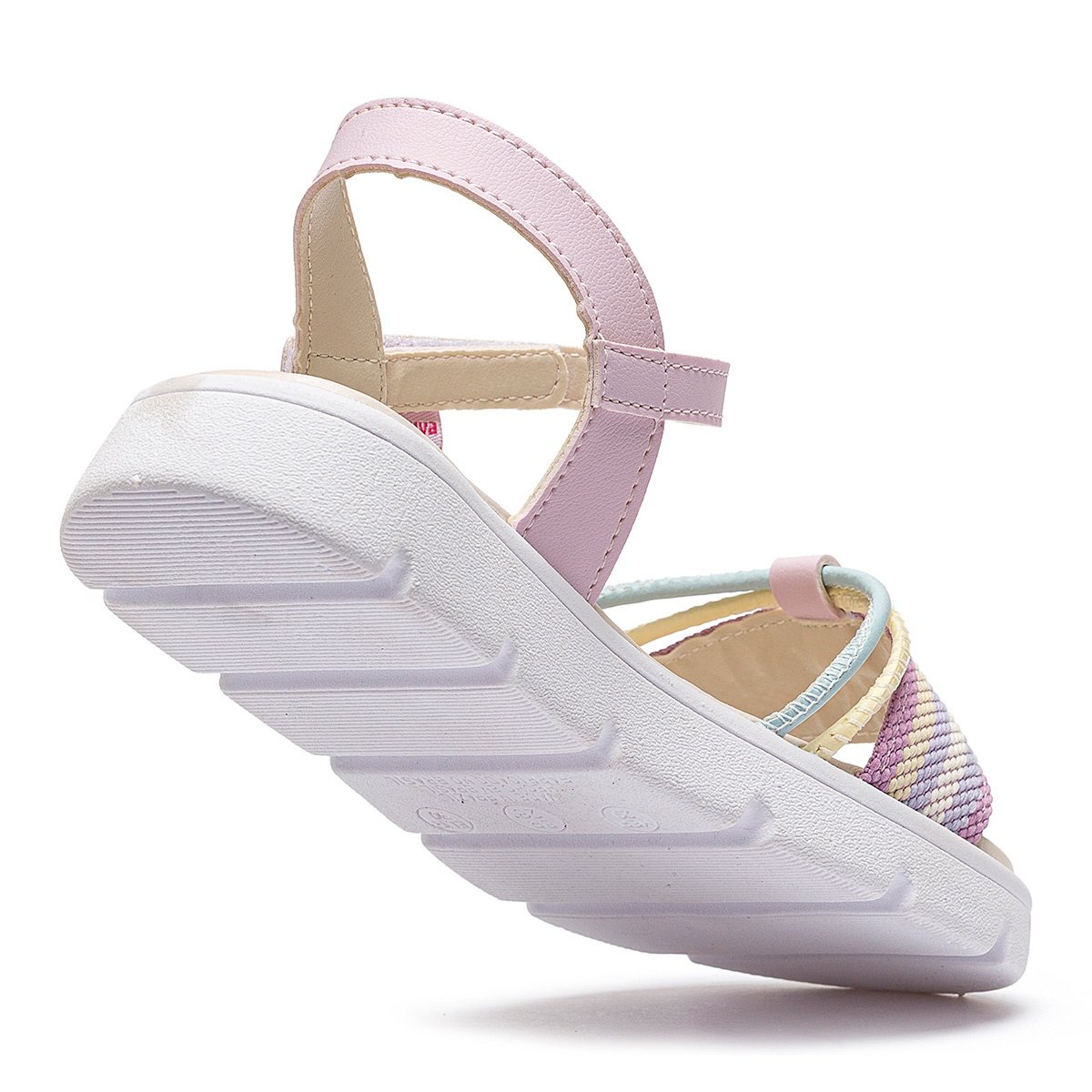 Sandália Infantil Menina Brilho Lilás/Colorido Confortável Antiderrapante Gatatuya Roxo 5